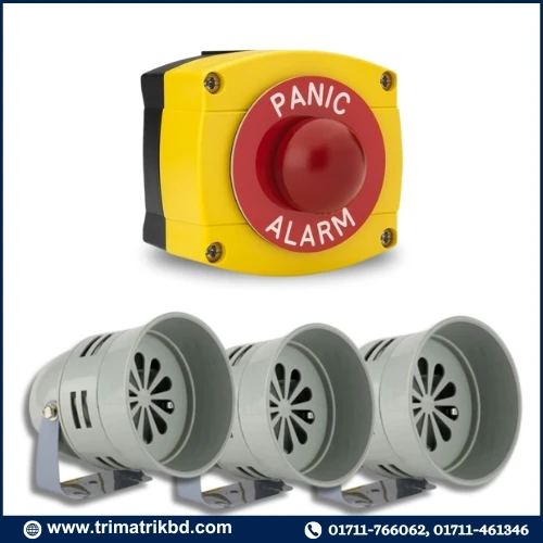 Emergency Alarm System SOS Emergency Panic Alarm Package ( 3 Sounder+ 1 Panic Button)