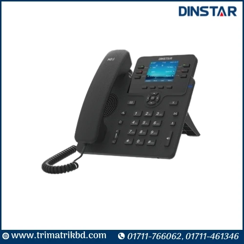 DINSTAR C62UP Color Screen IP Phone with POE & With Adapter