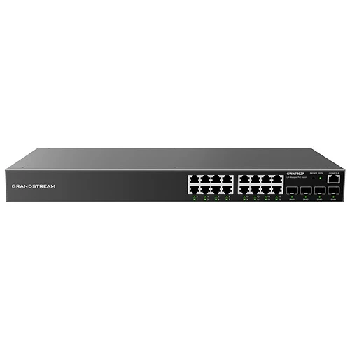 Grandstream GWN7802P 16 Port Gigabit Layer 2+ Managed PoE Network Switch