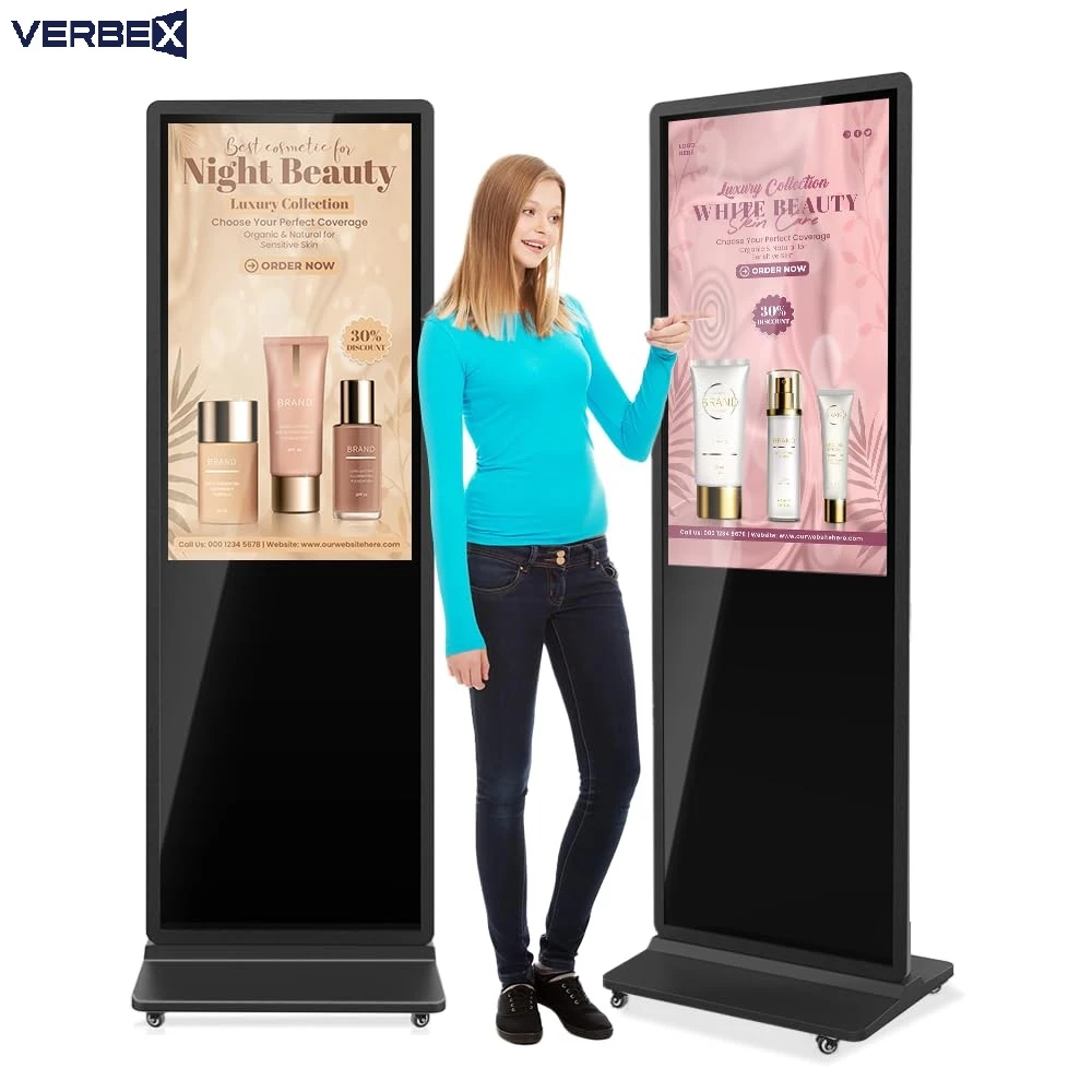 Verbex VT-ADS43NT 43 inch Floor Standing Digital Advertisement Signage Kiosk Display