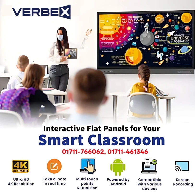 Verbex VT-IFP86AT 86″ Interactive Flat Panel Digital Presentation Board