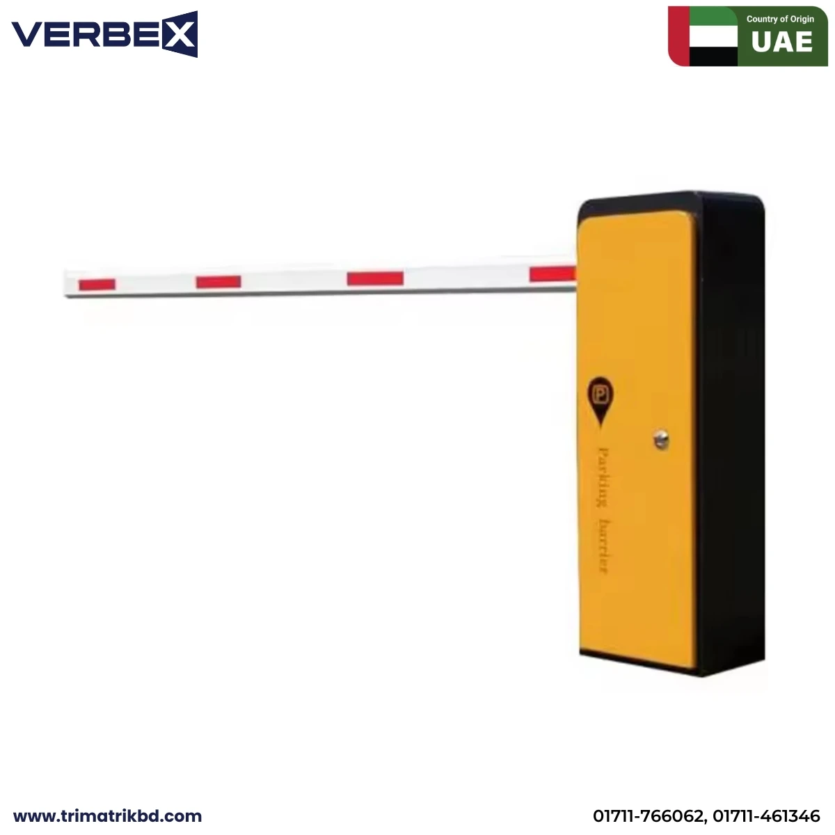 Verbex VTS-BJ100 Road Traffic Parking Lot Automatic Boom 3M/4.5M/6M Parking Barrier