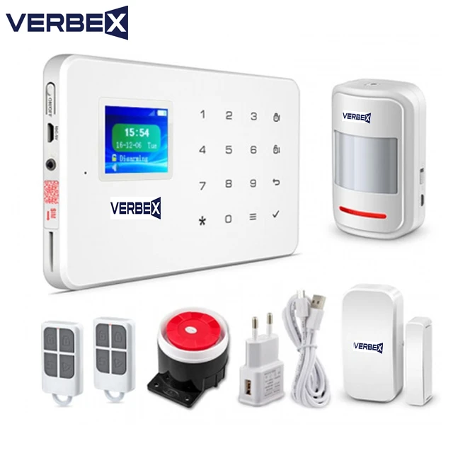 Verbex VT-W181 Wi-Fi GSM Tuya App Support Burglar Security Alarm System Intrusion Alarm System – (Door Window Sensor – Motion Detector)