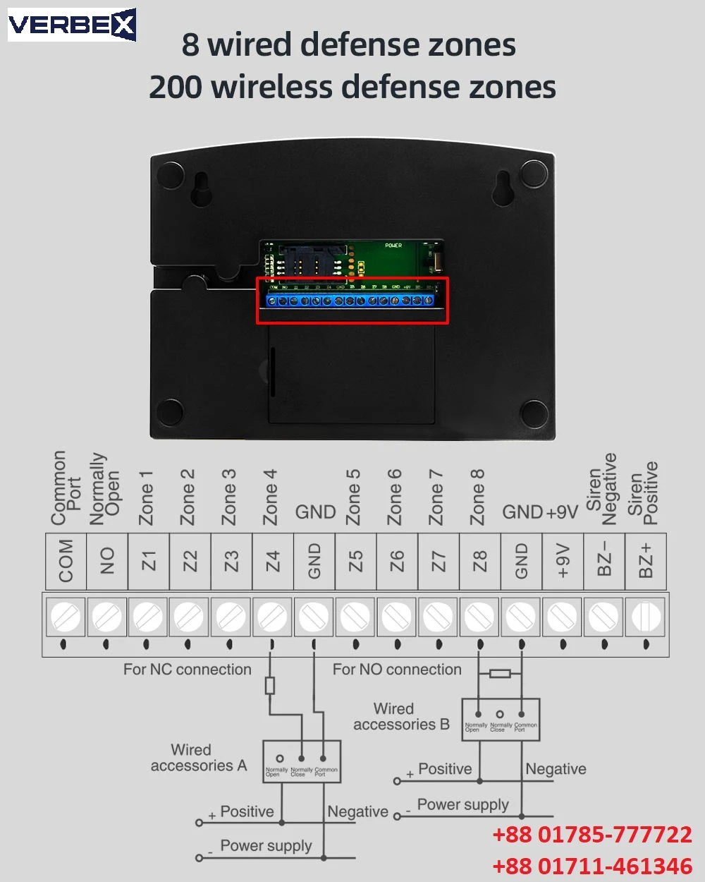 Verbex VT-W215 Burglar Alarm