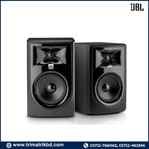 JBL Professional LSR-306 MkII 5-Inch 2-Way Active Monitor Speaker for Near- Desktop Computer, Hi-Fi Audio, Black